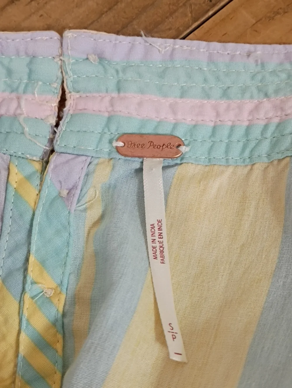 Free People Primavera Striped Midi Dress w Pockets Size S NWOT - Picture 9 of 13